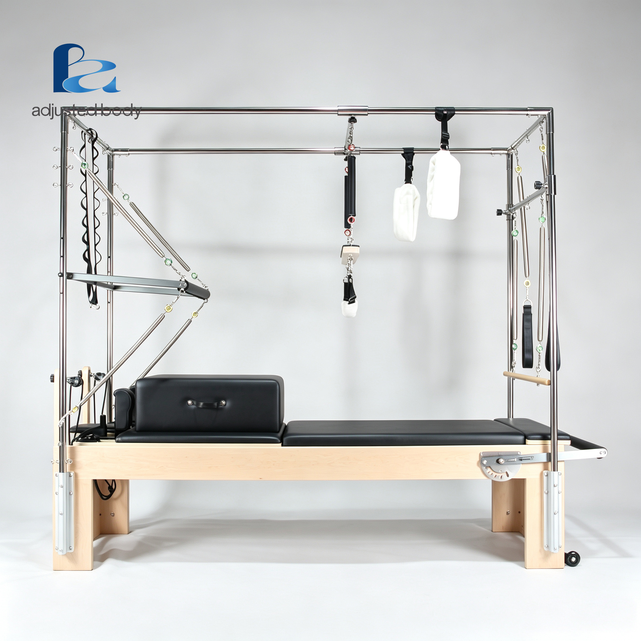 Maple Wood Reformer with Tower wholesale Pilates equipment, SKU A020